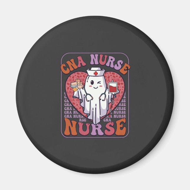 Aimant Sac infirmière Cna Halloween fantôme stéthoscope s (Devant)