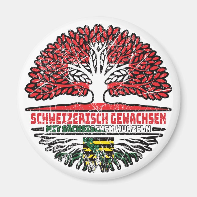 Aimant Sachsen Sächsisch Schweizer Schweiz Baum Wurzel (Devant)