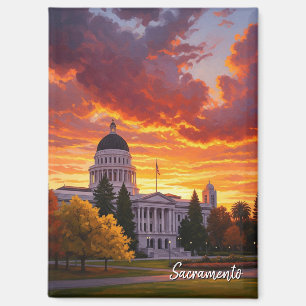 Aimant Sacramento Capitole de l'État de Californie Couche