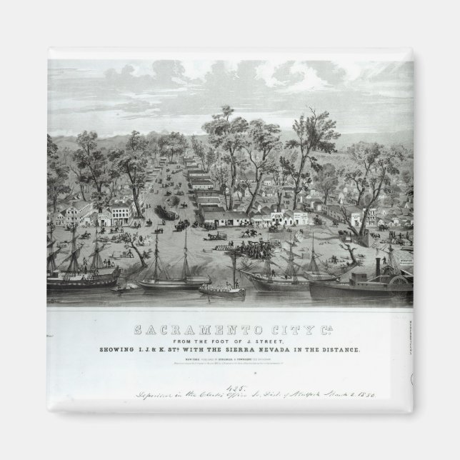 Aimant Sacramento City, Californie (Devant)