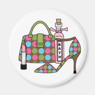 Aimant Sacs et chaussures trois de filles