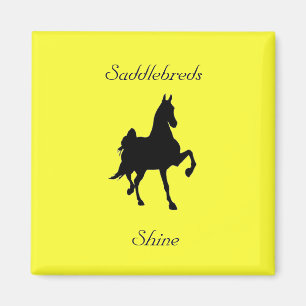 Aimant Saddlebed Horse Silhouette