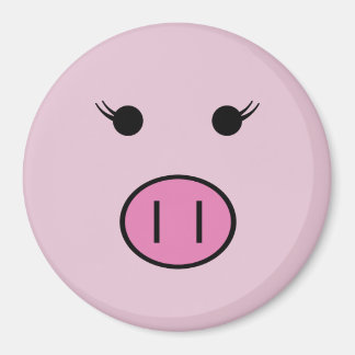 Aimant Sadie le cochon rose ~ mignonne fille Kawaii