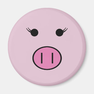 Aimant Sadie le cochon rose ~ mignonne fille Kawaii