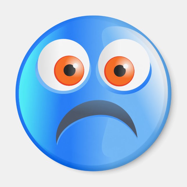 Aimant Sadilie bleue triste (Devant)