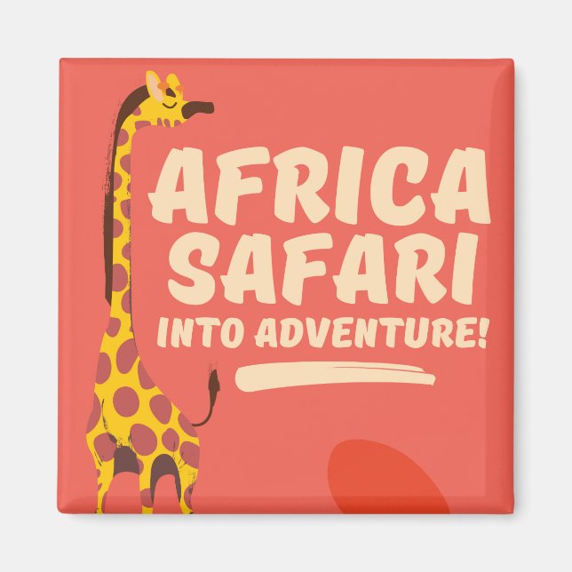 Aimant Safari Afrique dans l'aventure ! (Devant)