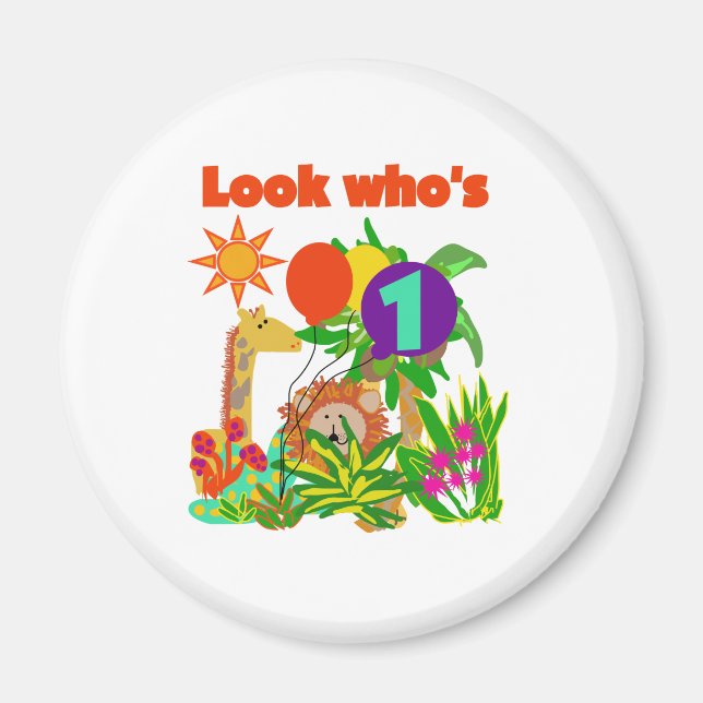 Aimant Safari premier anniversaire (Devant)