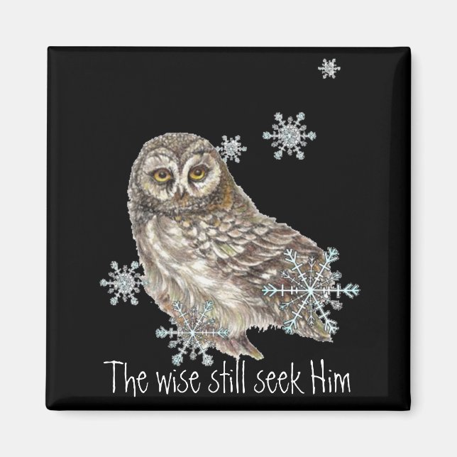 Aimant Sages Cherchent Encore Lui Citation Hibou Oiseau (Devant)