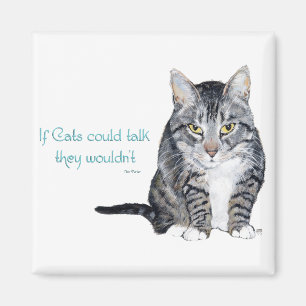 Aimant Sagesse de chat - si les chats pouvaient parler, i