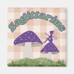 Aimant Sagittarius Cottagecore Fée esthétique Champignons