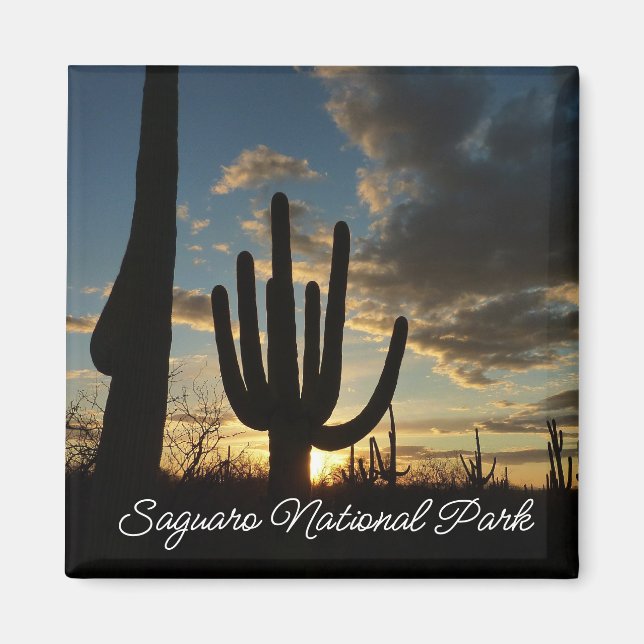 Aimant Saguaro Sunset II Arizona (Devant)