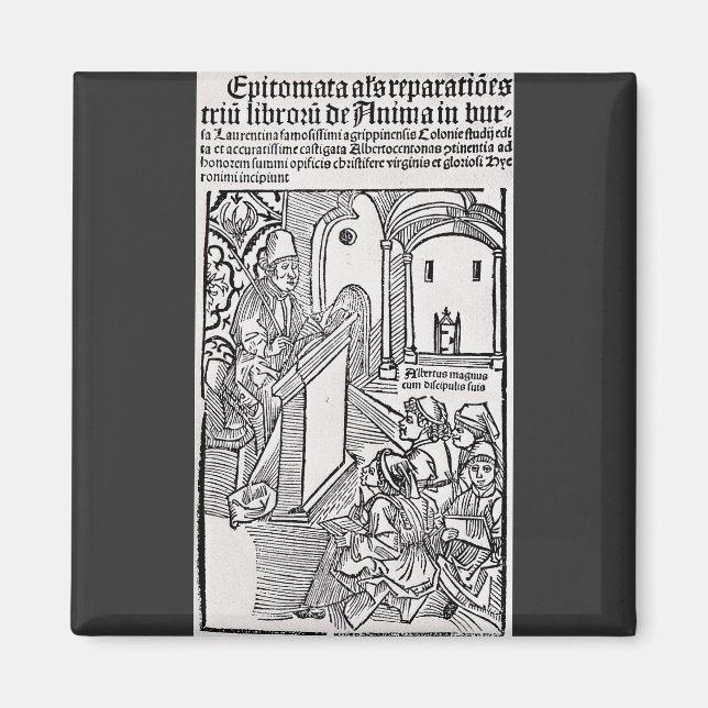 Aimant Saint Albert le Grand Docteur Universel Art (Devant)