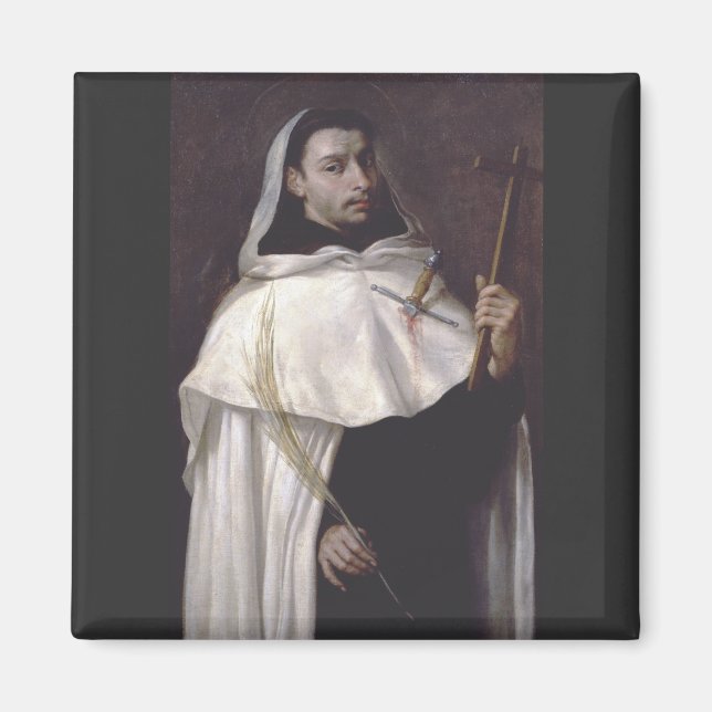 Aimant Saint Ange de Jérusalem Martyr et Prêcheur (Devant)