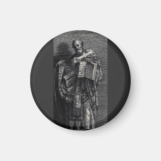 Aimant Saint Athanase d'Alexandrie Art Graphique (Devant)
