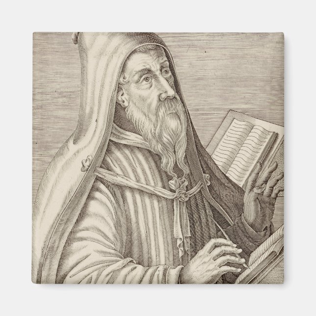 Aimant Saint Augustin d'Hippone Docteur de l'Église (Devant)