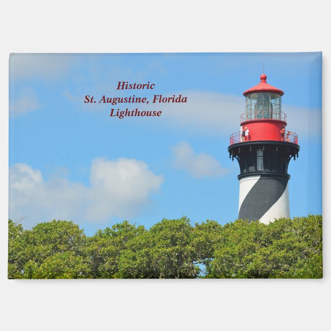 Aimant Saint Augustine, phare de Floride (Recto)