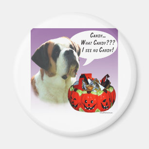 Aimant Saint Bernard Halloween Candy