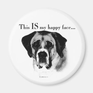Aimant Saint Bernard Joyeux Visage