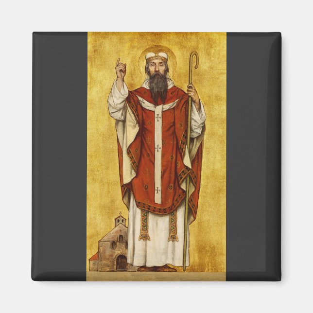 Aimant Saint Boniface de Mayence - Patron des éducateurs (Devant)