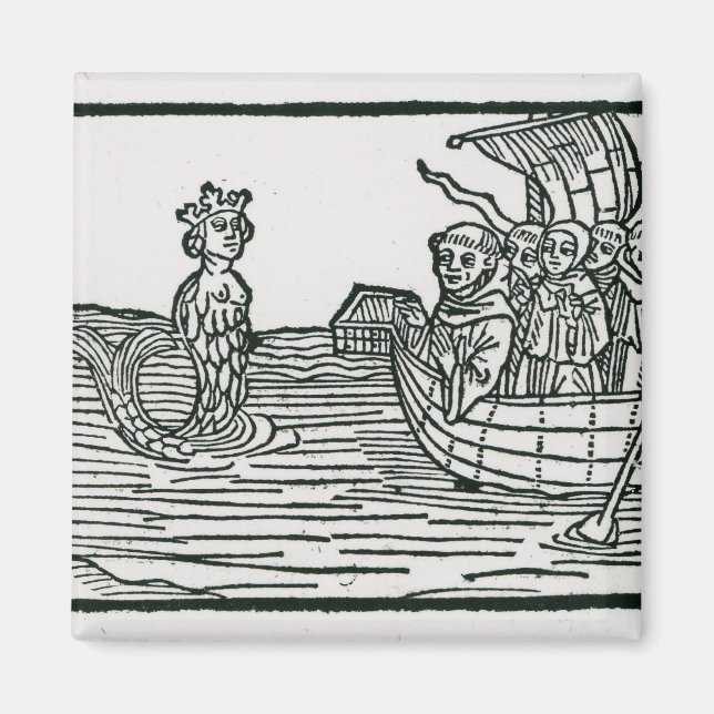 Aimant Saint-Brendan et la sirène (Devant)