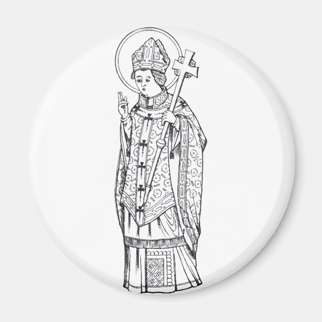 Aimant Saint Deiniol Abbé et Évêque (Devant)