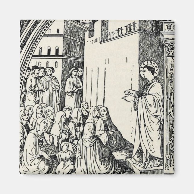Aimant Saint Étienne le Protomartyr Iconographie d'art fi (Devant)