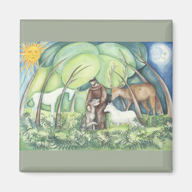 Aimant Saint François d'Assise (Devant)