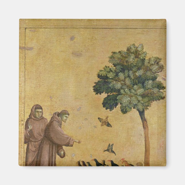 Aimant Saint François d'Assise prêchant aux oiseaux (Devant)