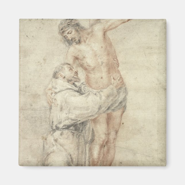 Aimant Saint François : Rejeter le monde et embrasser (Devant)