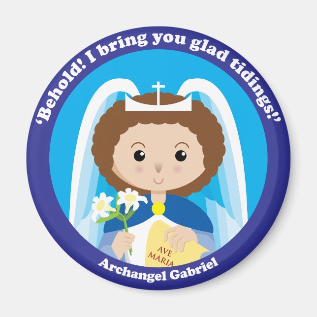 Aimant Saint Gabriel l'Archange (Devant)