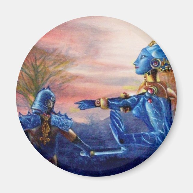 AIMANT SAINT GEORGE ET ALIEN DRAGON (Devant)