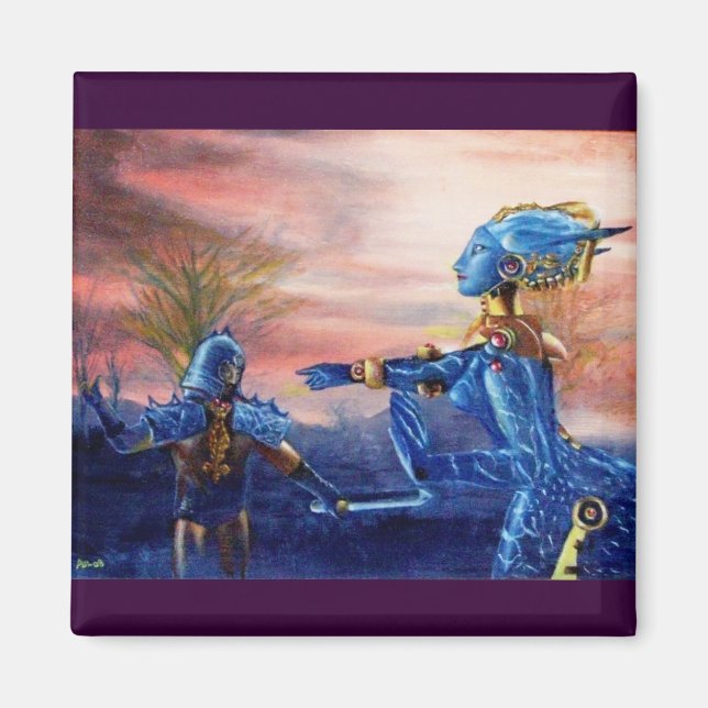 AIMANT SAINT GEORGE ET ALIEN DRAGON (Devant)