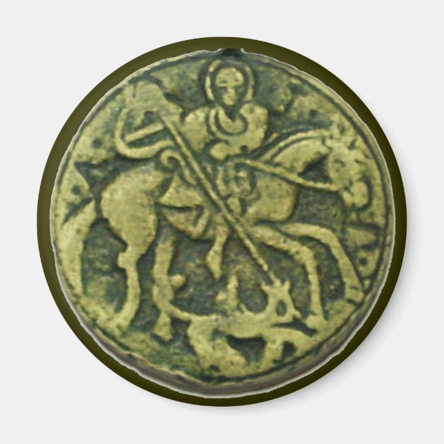 AIMANT SAINT GEORGE ET DRAGON MEDALLION (Devant)