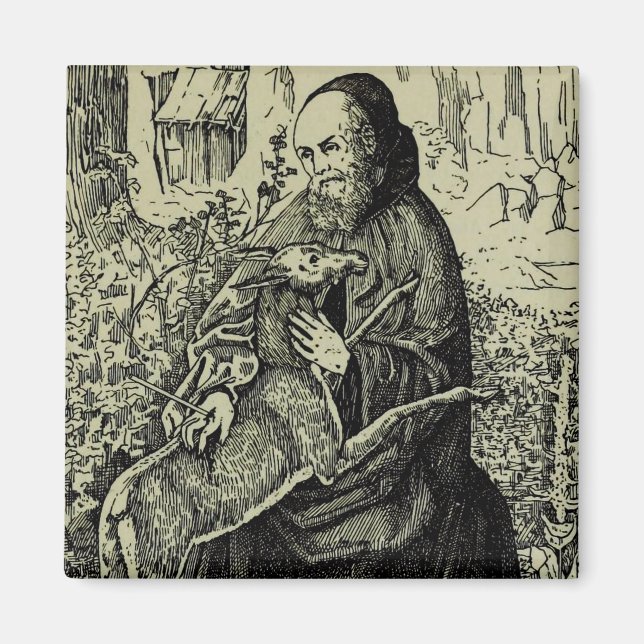 Aimant Saint Gilles l'Ermite (Devant)