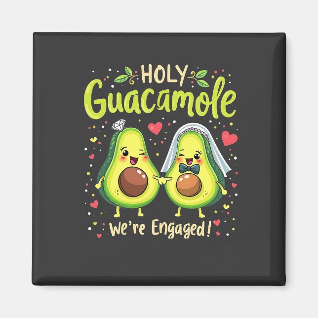 Aimant Saint-Guacamole Nous sommes mariés avec des couple (Devant)