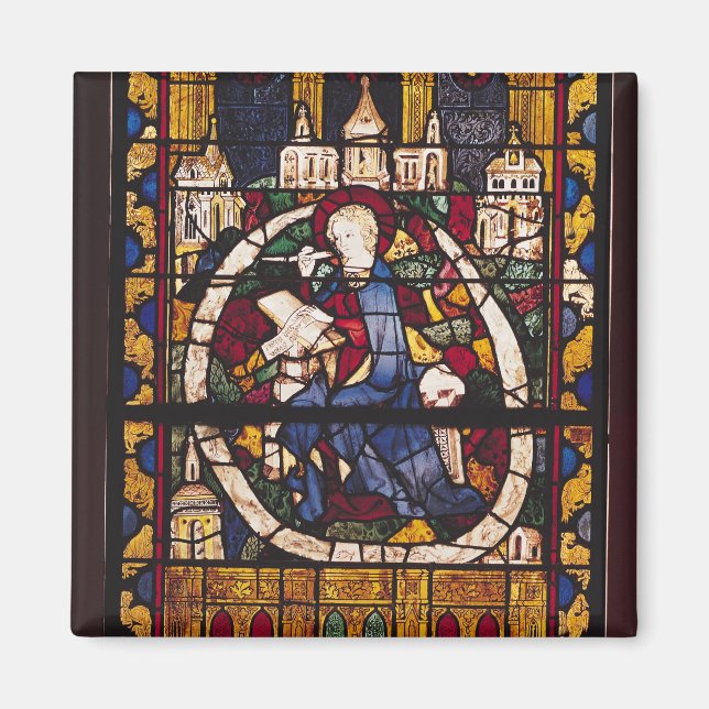 Aimant Saint Jean l'évangéliste écrivant l'Apocalypse (Devant)