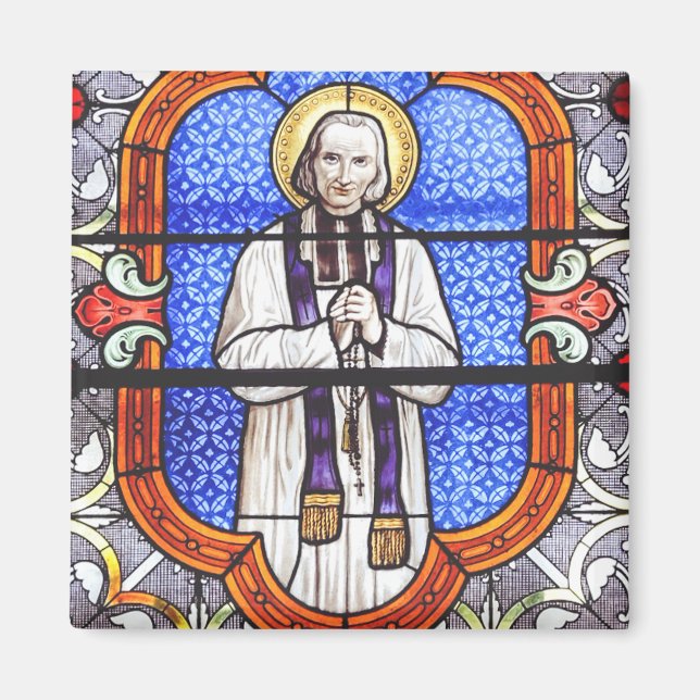 Aimant Saint Jean Vianney Guide de l'Âme Premium Impressi (Devant)