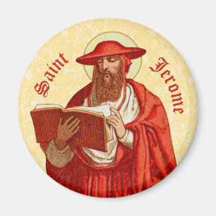 Aimant Saint Jérôme comme cardinal avec livre (P 004)