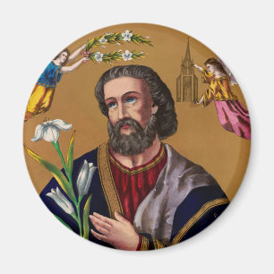 Aimant Saint Joseph gardien de la Sainte Famille