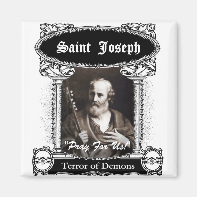 Aimant Saint Joseph : La terreur des démons (Devant)