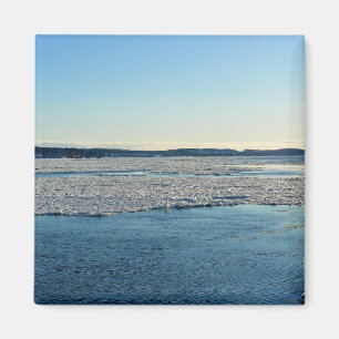 Aimant Saint-Laurent en hiver, Québec, Canada