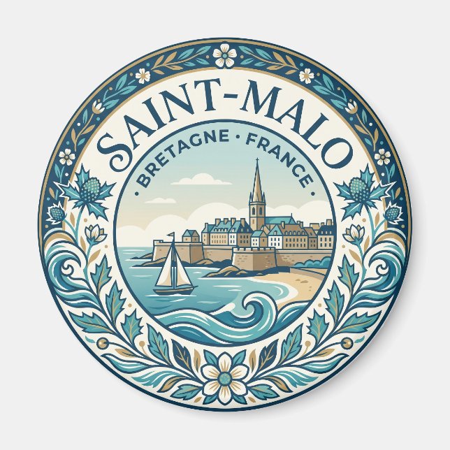Aimant Saint-Malo France (Devant)