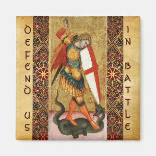Aimant Saint Michael Archangel et Dragon Sienese