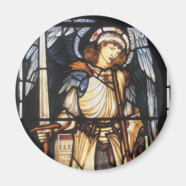 Aimant Saint Michael par Sir Edward Coley Burne-Jones (Devant)