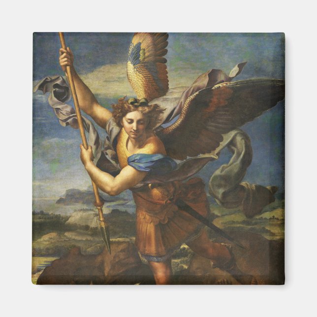 Aimant Saint Michael Vanquishing Satan par Raphael (Devant)