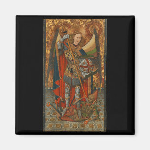 Aimant Saint Michel l'Archange défaisant Satan Christ