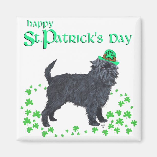 Aimant Saint-Patrick Affenpinscher (Devant)
