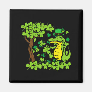 Aimant Saint-Patrick Alligator Trèfle Saint-Patty Hommes