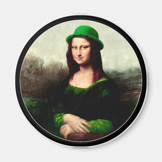 Aimant Saint Patrick - Lucky Mona Lisa (Devant)