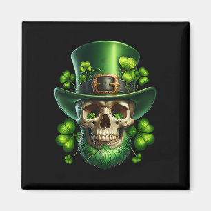 Aimant Saint Patrick sucre irlandais crâne jour des morts